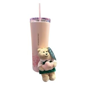 Starbucks Cherry Blossom 20oz Tumbler 2026 comes With sakura Cherry Blossom Bear